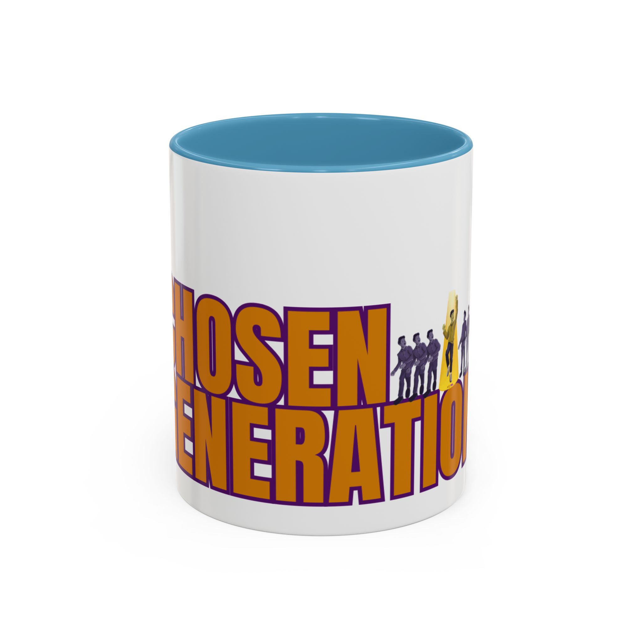 Accent Coffee Mug — "Chosen Generation" Bold Typography Inspirational Mug - Image 17