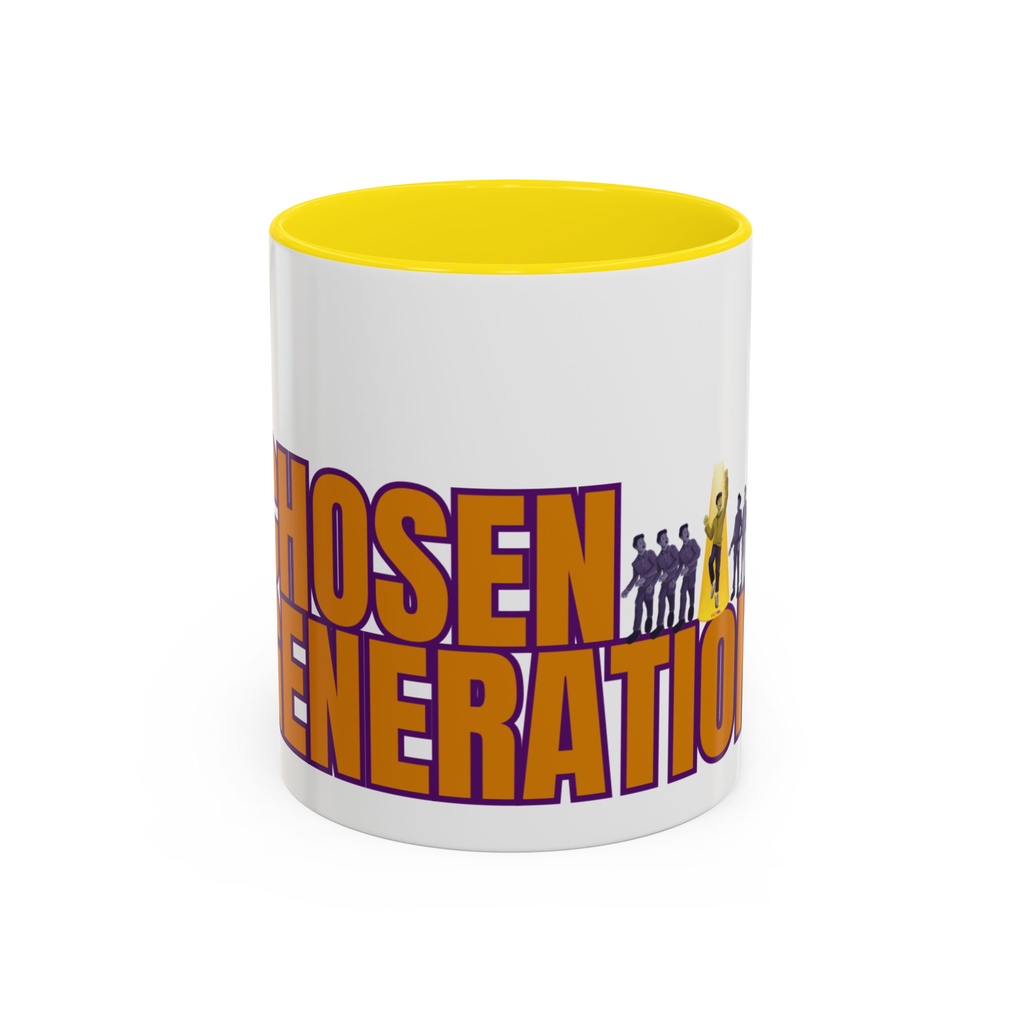 Accent Coffee Mug — "Chosen Generation" Bold Typography Inspirational Mug - Image 25