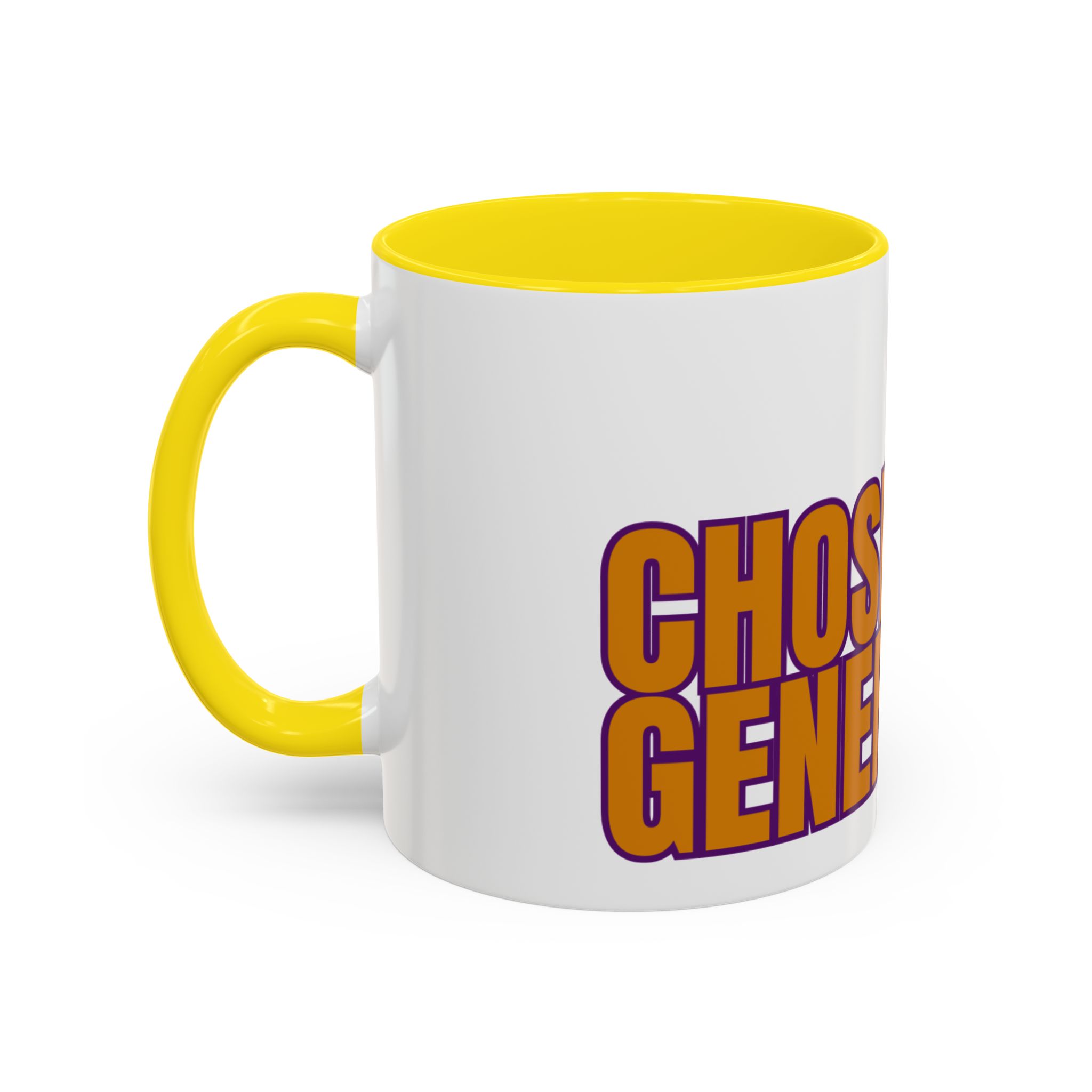 Accent Coffee Mug — "Chosen Generation" Bold Typography Inspirational Mug - Image 27