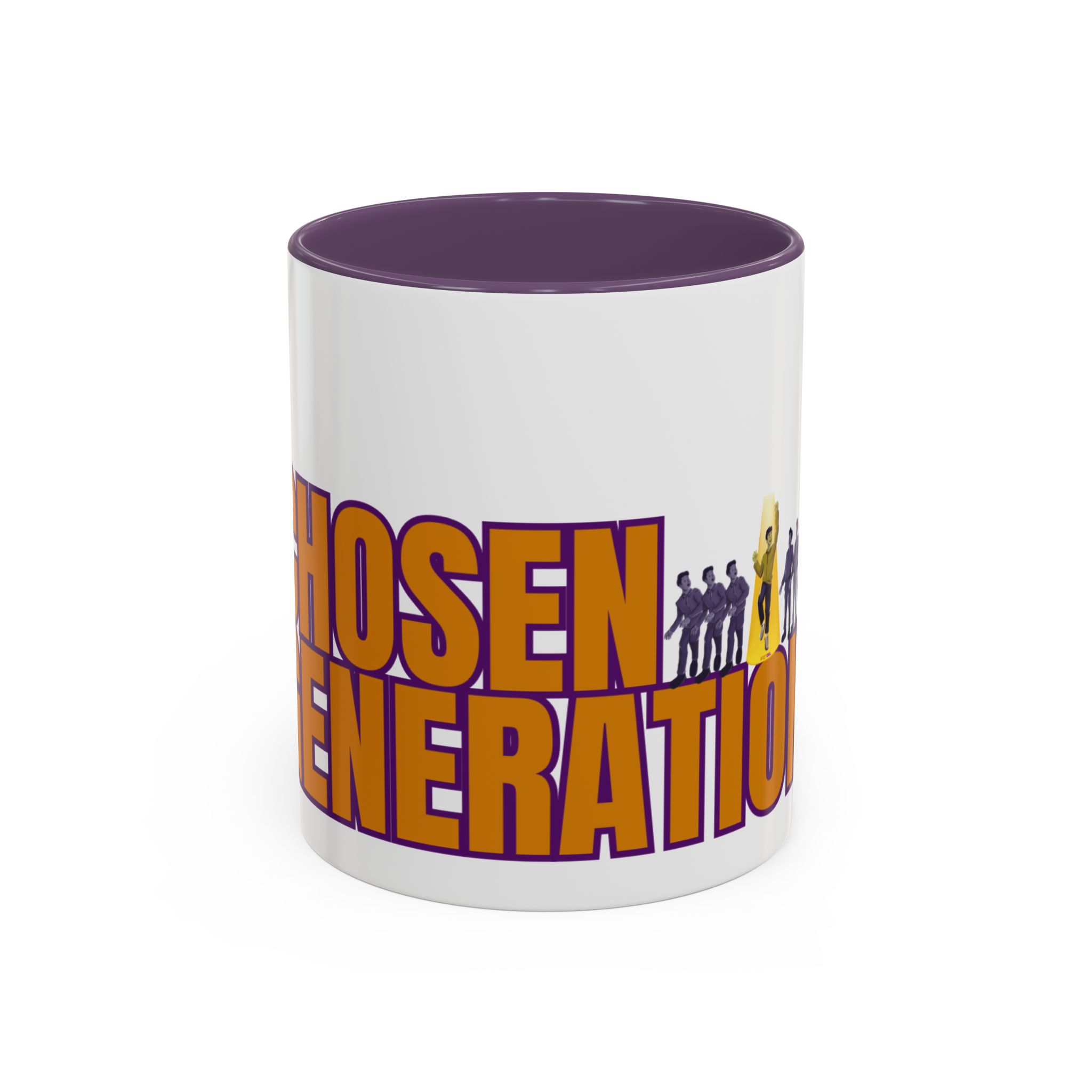 Accent Coffee Mug — "Chosen Generation" Bold Typography Inspirational Mug - Image 33
