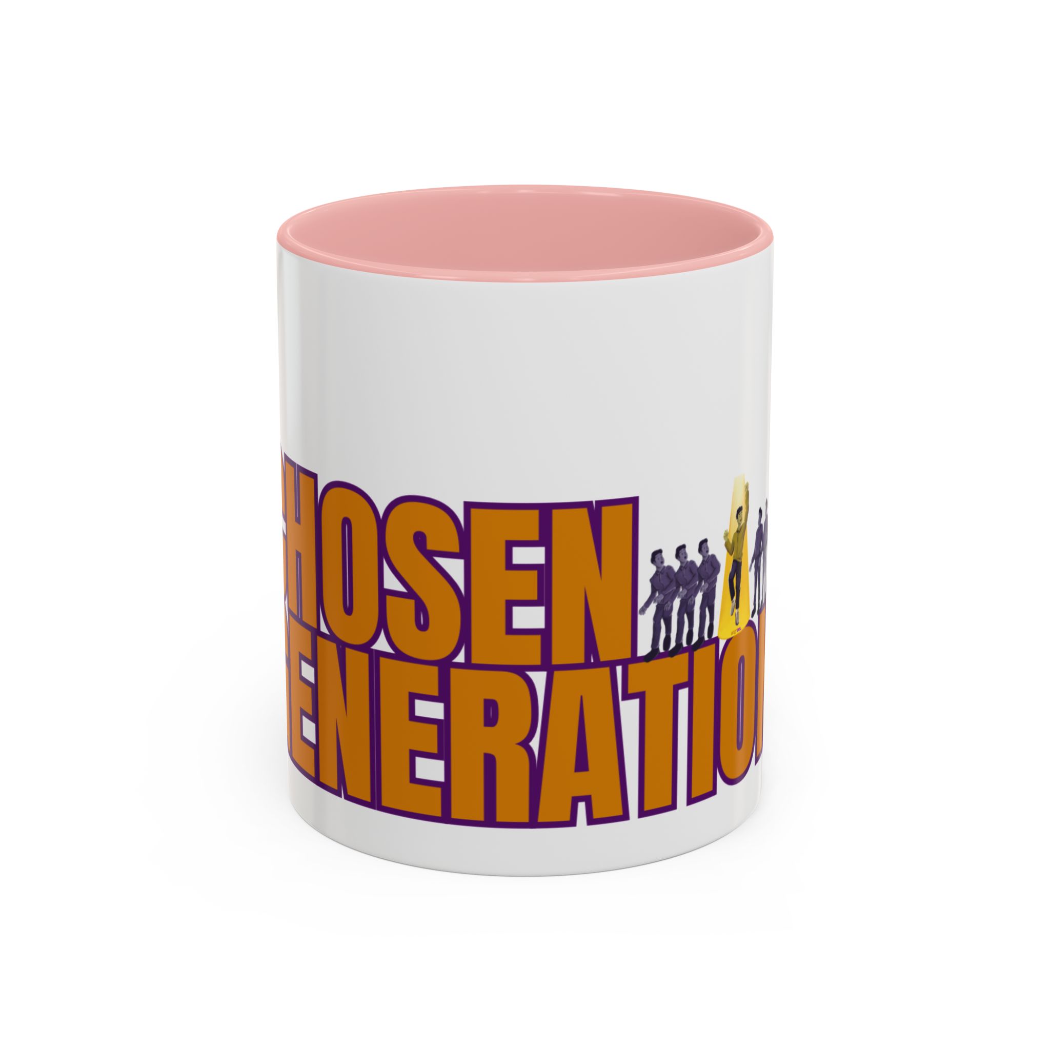 Accent Coffee Mug — "Chosen Generation" Bold Typography Inspirational Mug - Image 9