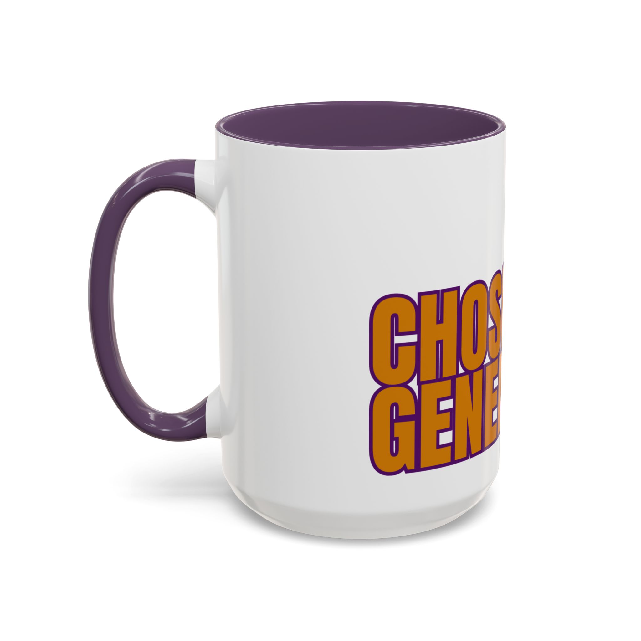 Accent Coffee Mug — "Chosen Generation" Bold Typography Inspirational Mug - Image 39