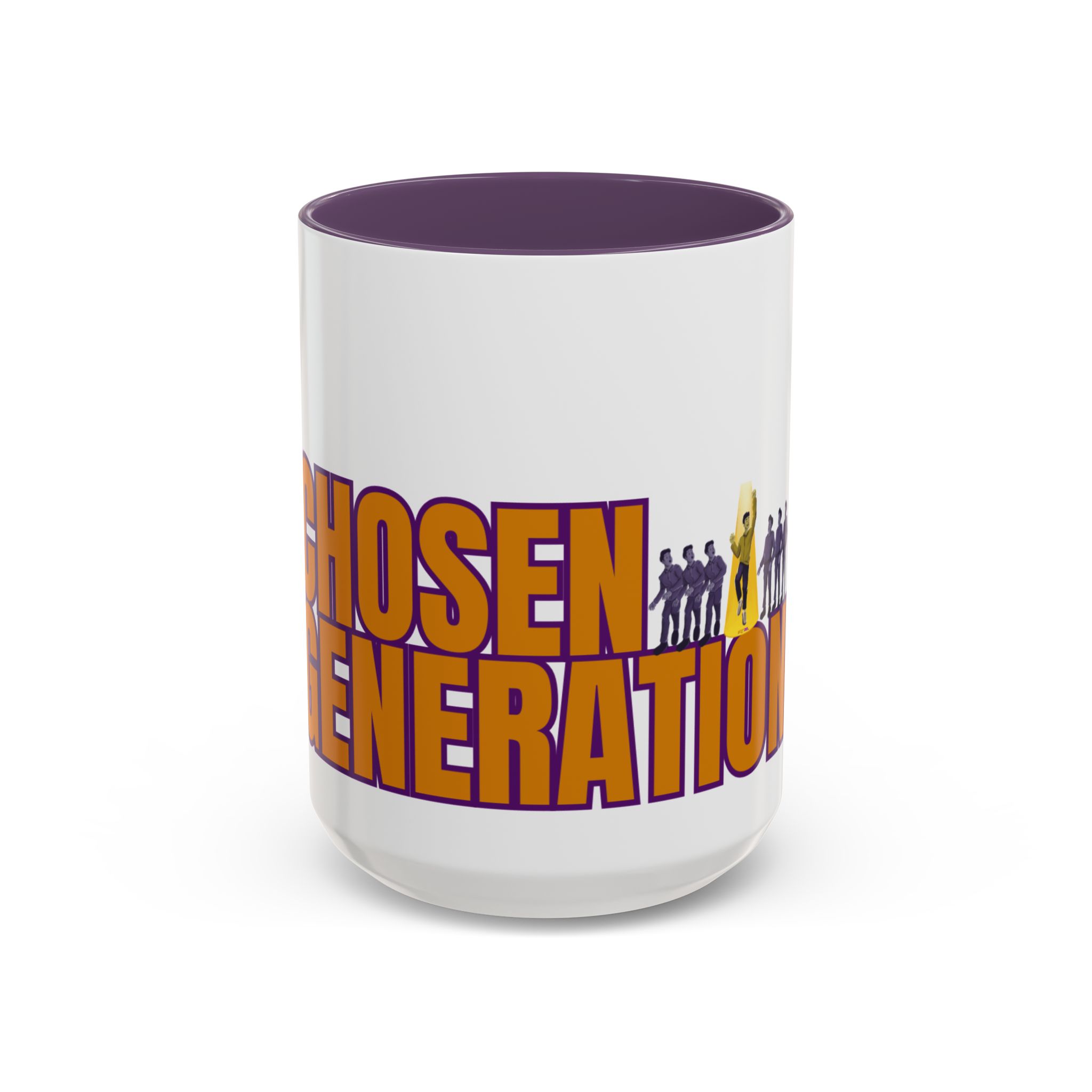 Accent Coffee Mug — "Chosen Generation" Bold Typography Inspirational Mug - Image 37
