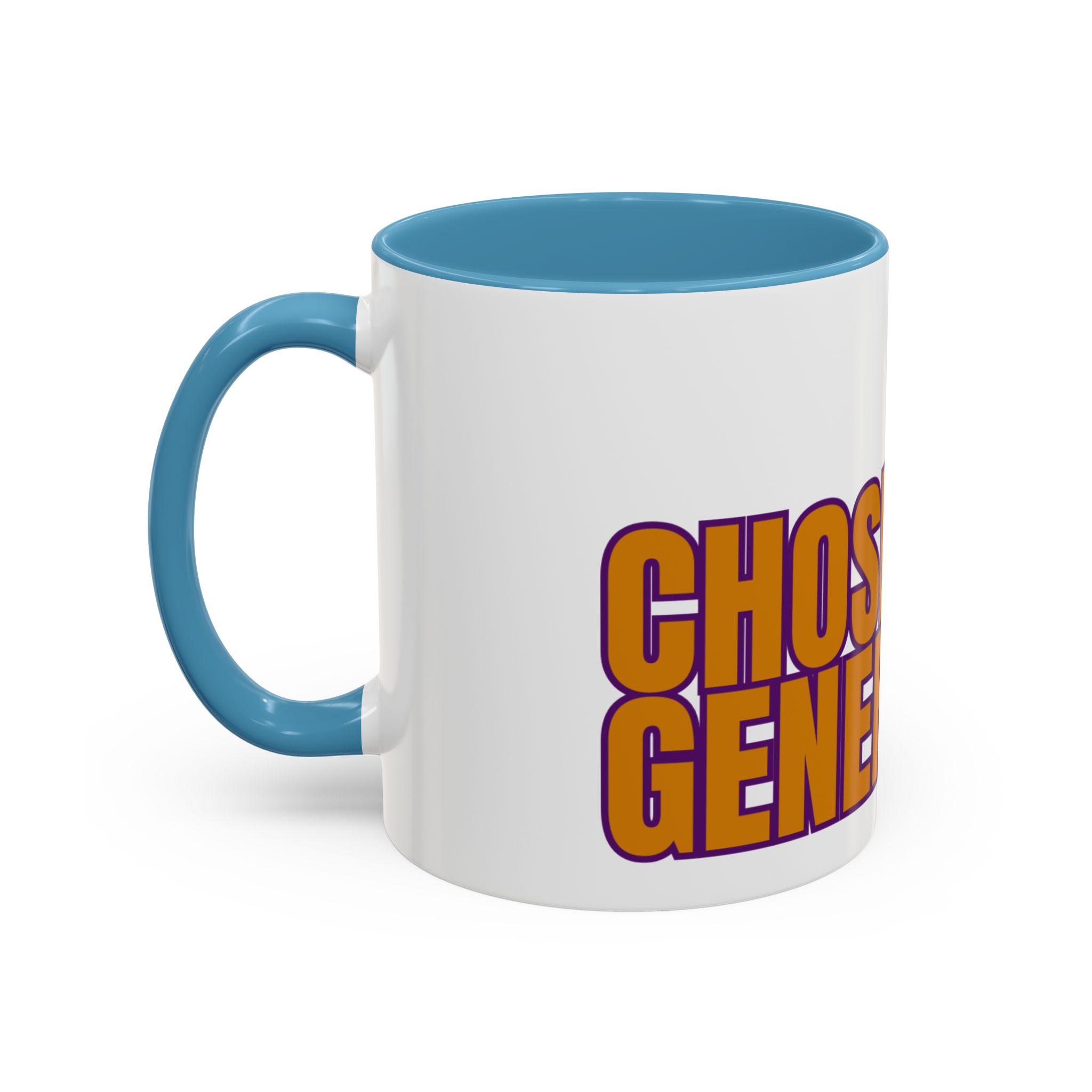 Accent Coffee Mug — "Chosen Generation" Bold Typography Inspirational Mug - Image 19