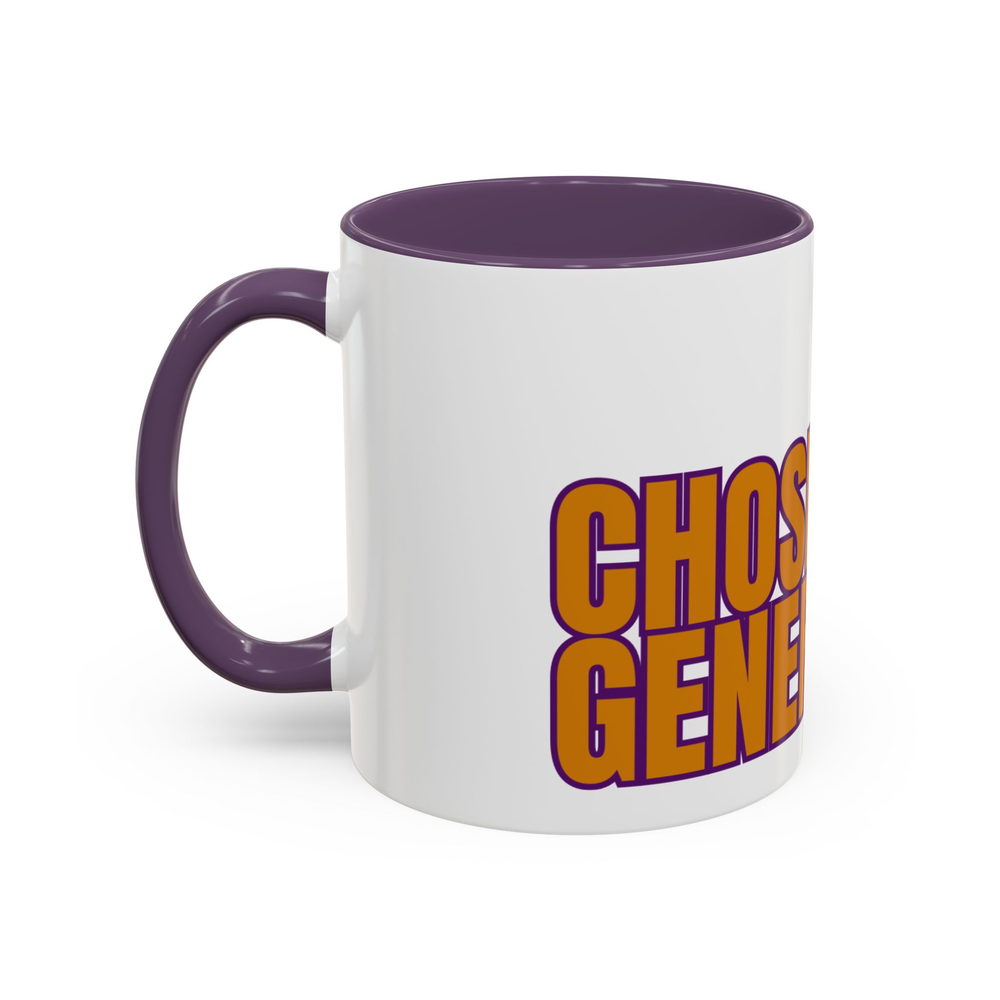 Accent Coffee Mug — "Chosen Generation" Bold Typography Inspirational Mug - Image 35