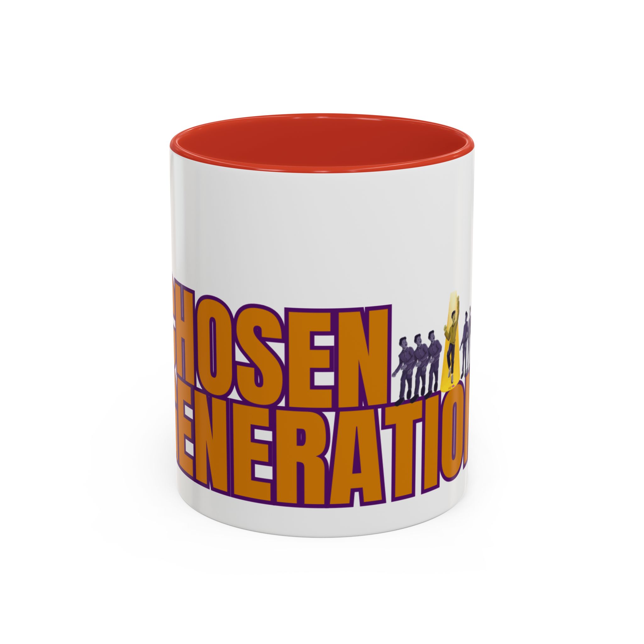Accent Coffee Mug — "Chosen Generation" Bold Typography Inspirational Mug - Image 13