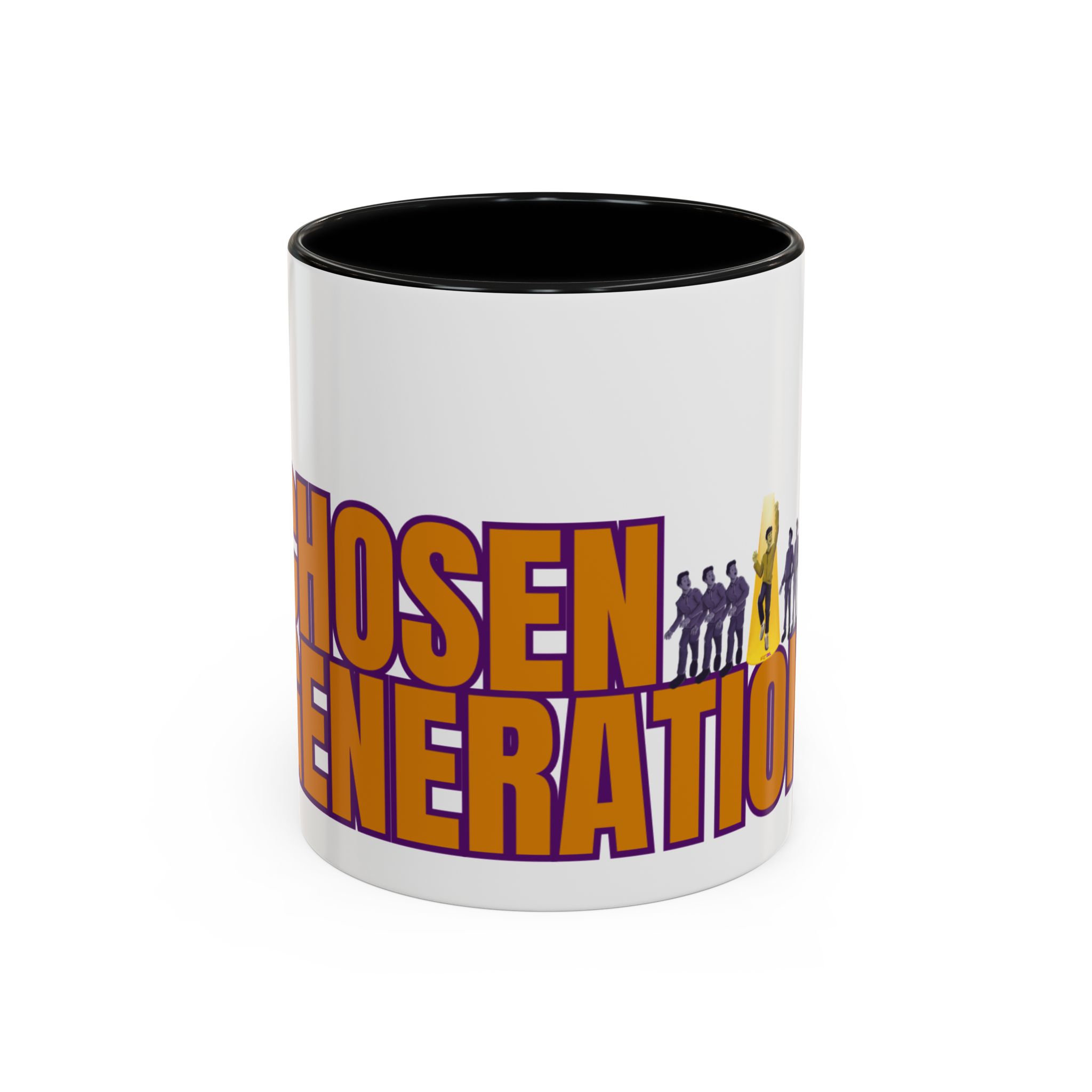 Accent Coffee Mug — "Chosen Generation" Bold Typography Inspirational Mug