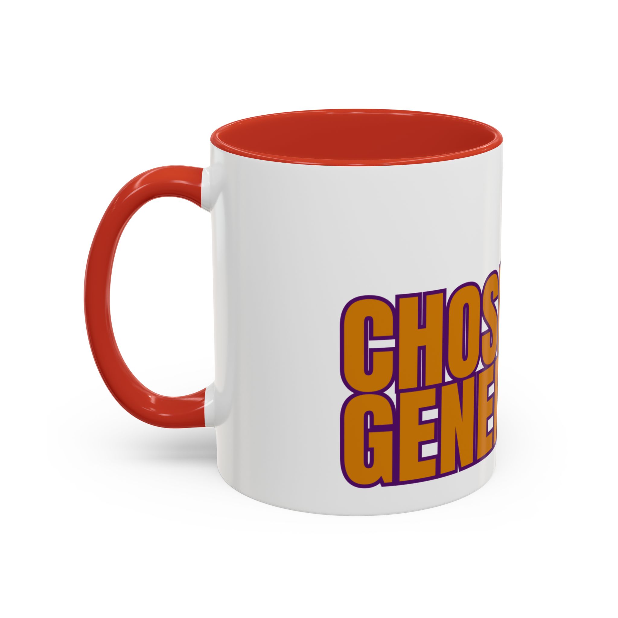 Accent Coffee Mug — "Chosen Generation" Bold Typography Inspirational Mug - Image 15