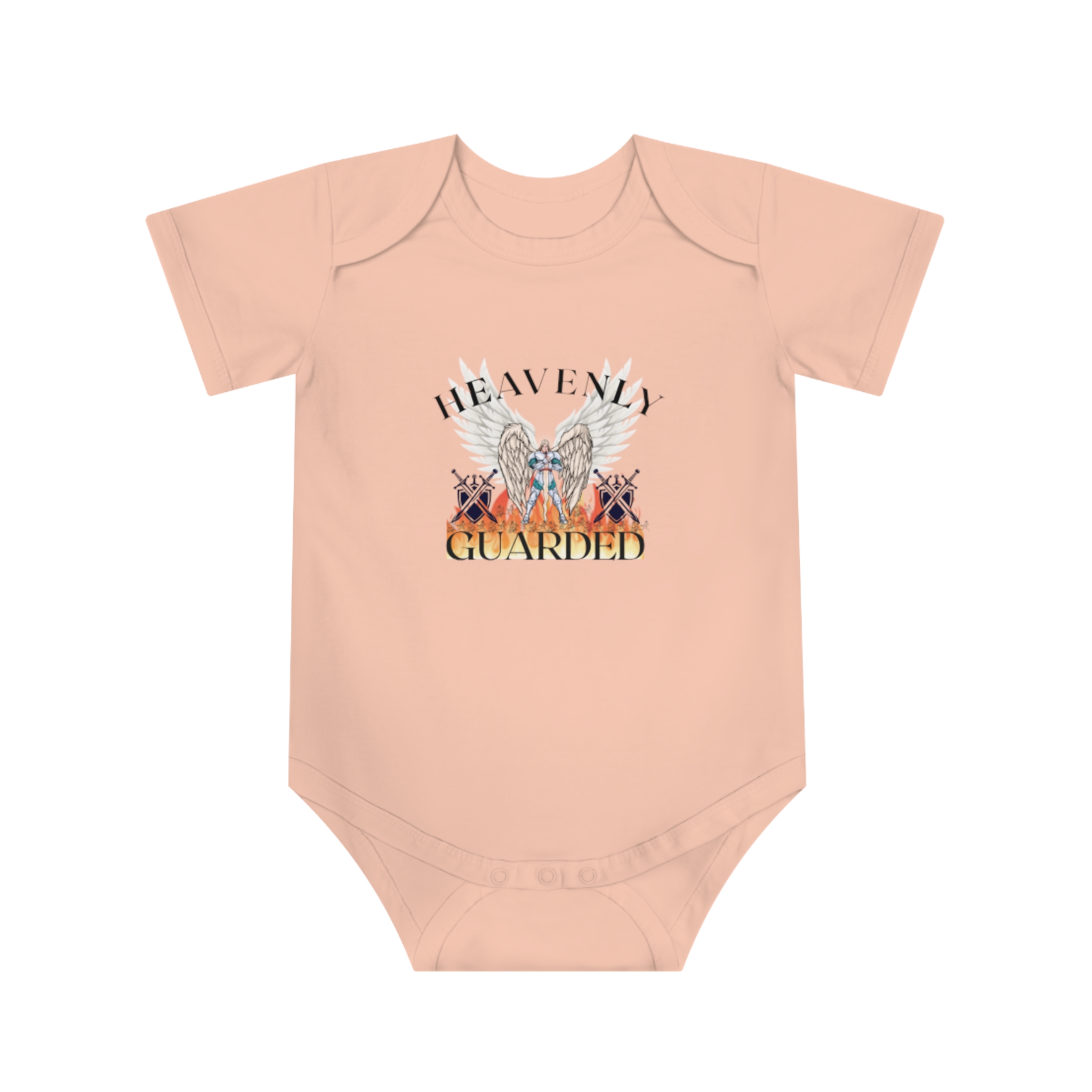 Heavenly Guarded Baby Bodysuit – Psalm 91:11 Infant Onesie - Image 5