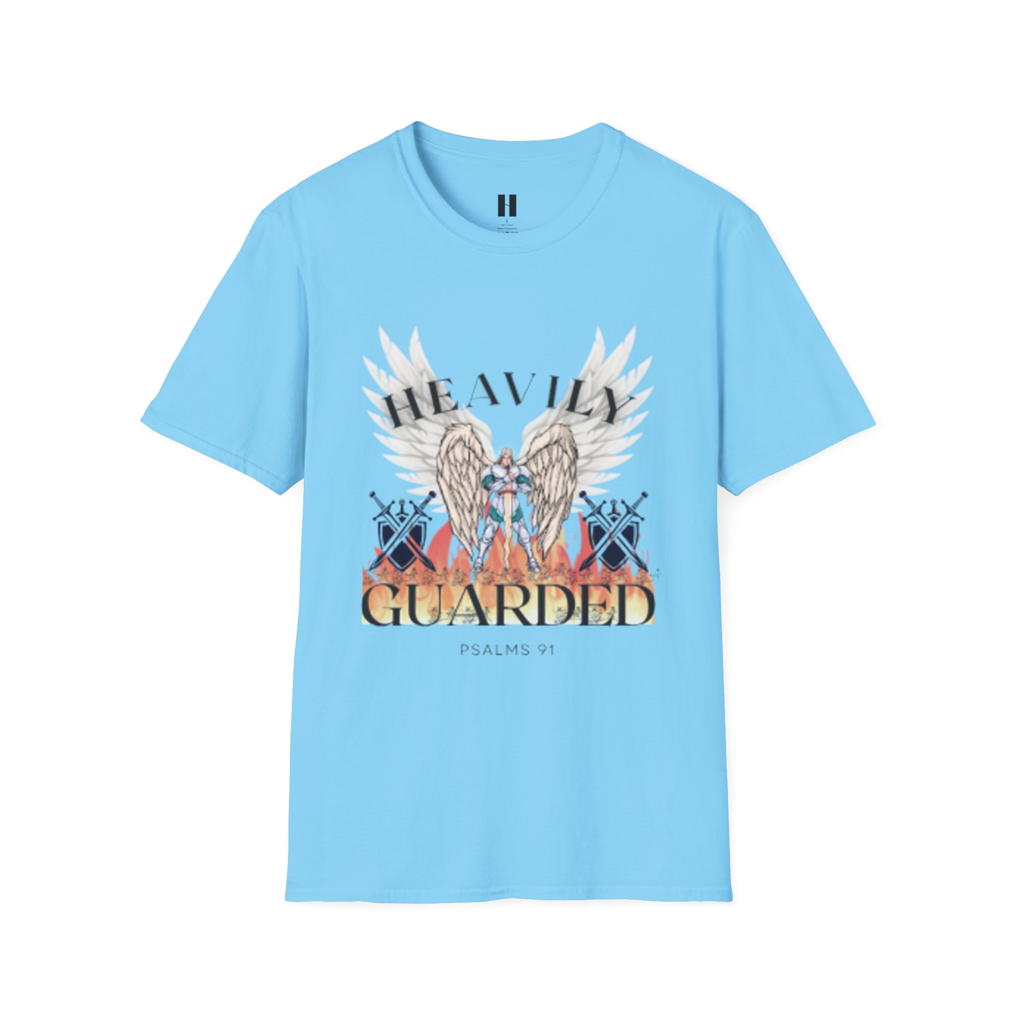 Guarded by Angels T-Shirt - Faith-Based Apparel for Spiritual Protection, Christian Gifts, Inspirational Wear, Psalms 91:11, Unisex Tee - Image 45
