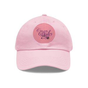 Cool Dad Leather Patch Hat – Embroidered Script Dad Cap for Father’s Day