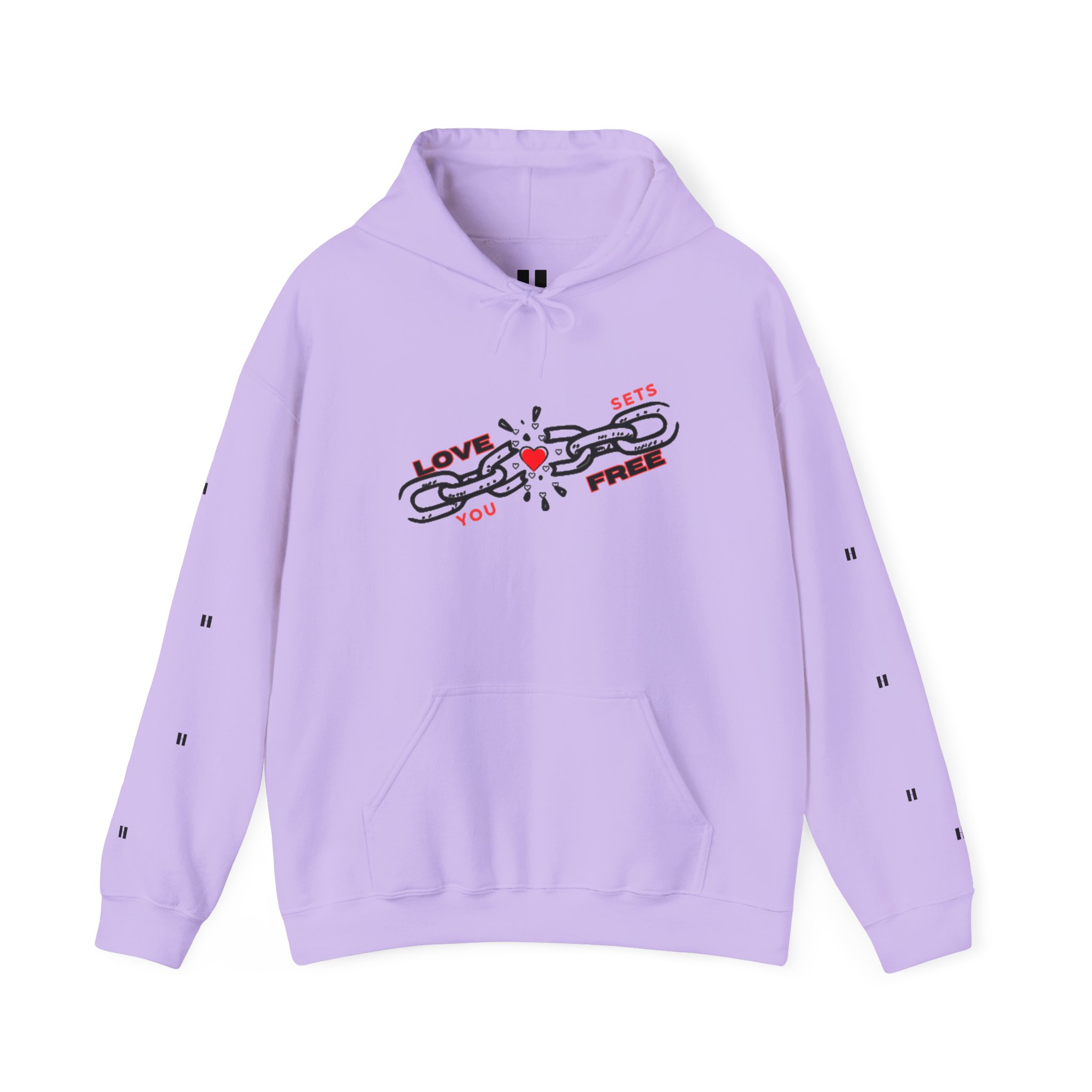 Heart Hoodie – "Love Sets You Free" Graphic Hoodie - Image 29