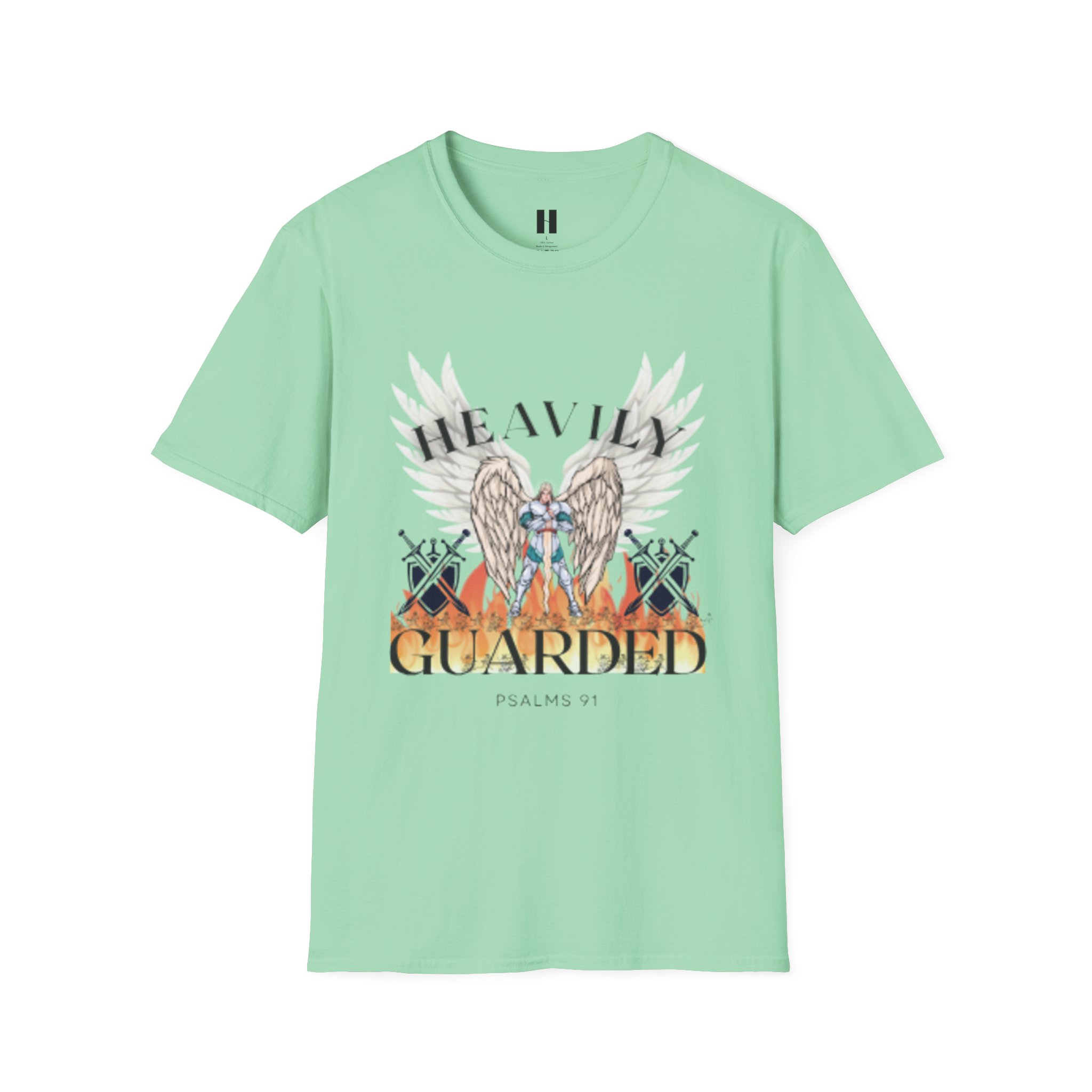 Guarded by Angels T-Shirt - Faith-Based Apparel for Spiritual Protection, Christian Gifts, Inspirational Wear, Psalms 91:11, Unisex Tee - Image 41