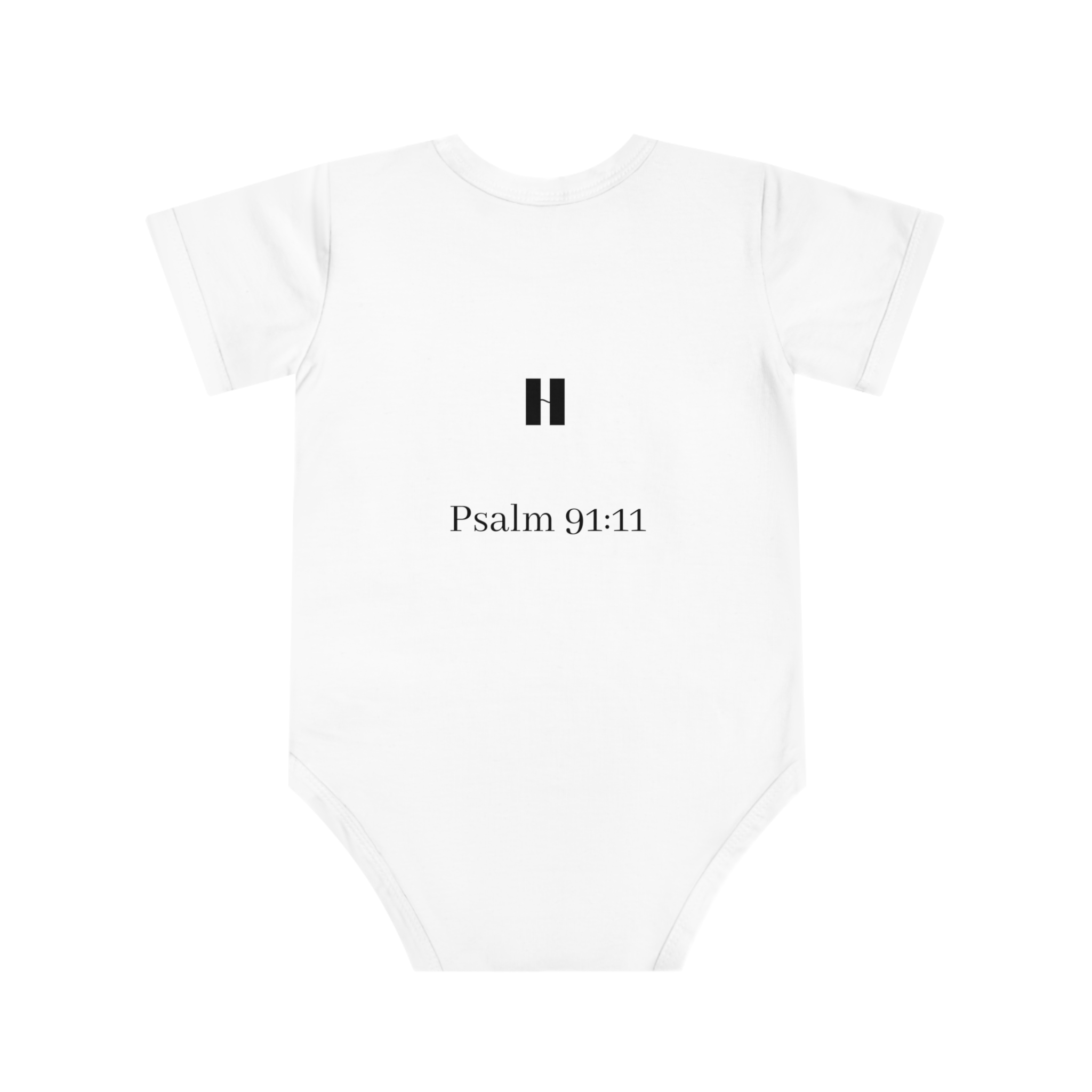 Heavenly Guarded Baby Bodysuit – Psalm 91:11 Infant Onesie - Image 2