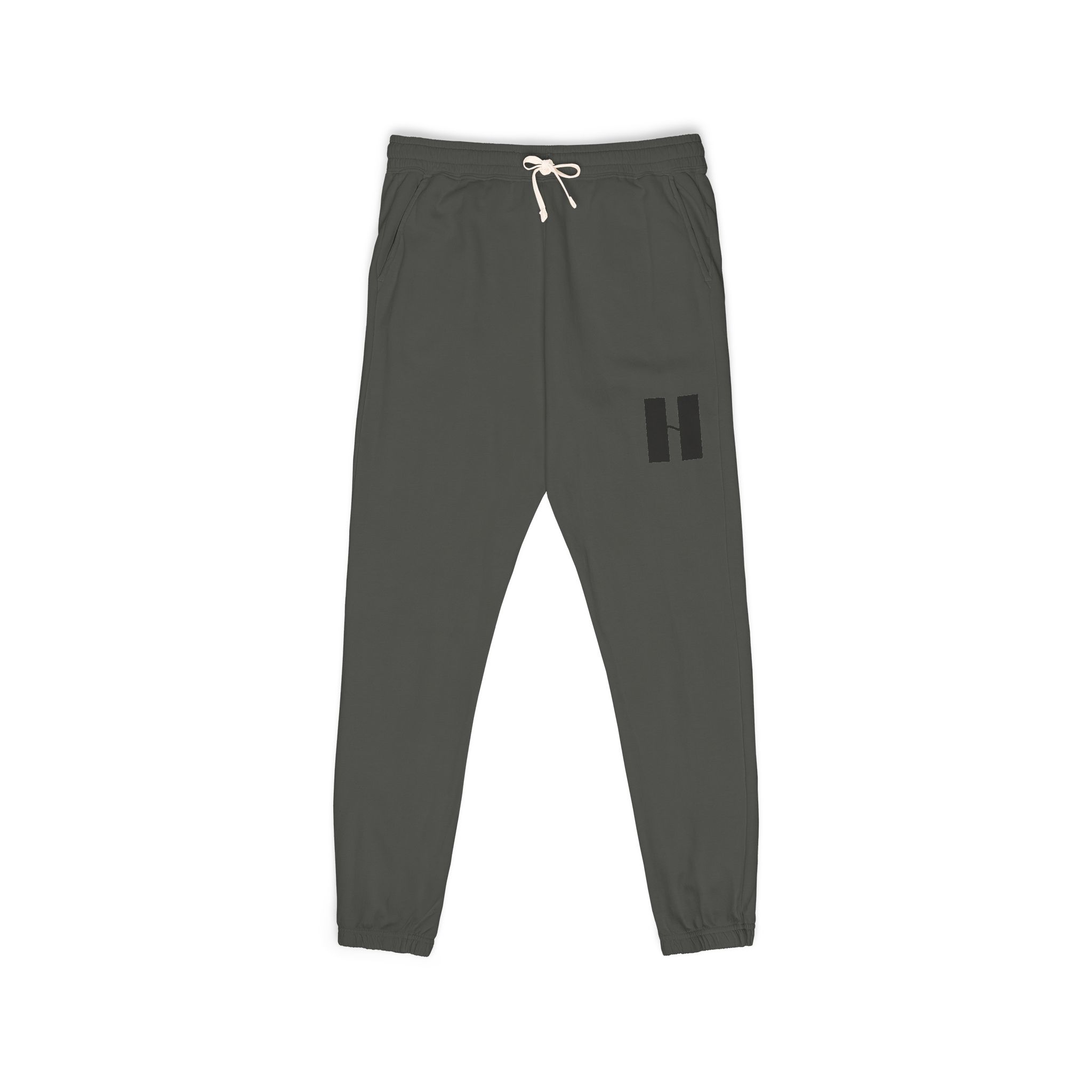 Rugged Hopayola Patch Sweatpants — Garment-Dyed Fleece Joggers