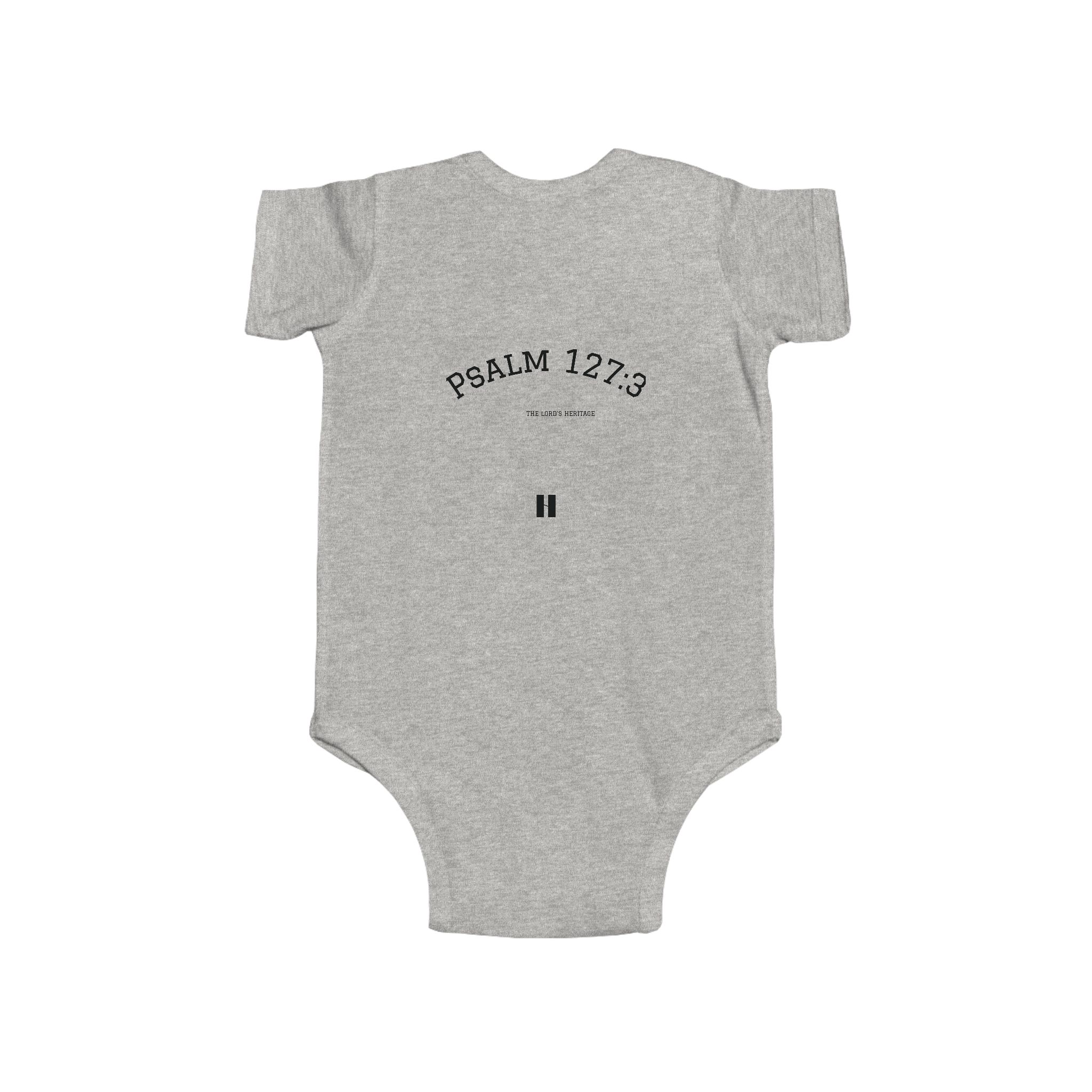 Heritage From The Lord Baby Bodysuit, "Psalm 127:3" Infant Onesie - Image 5