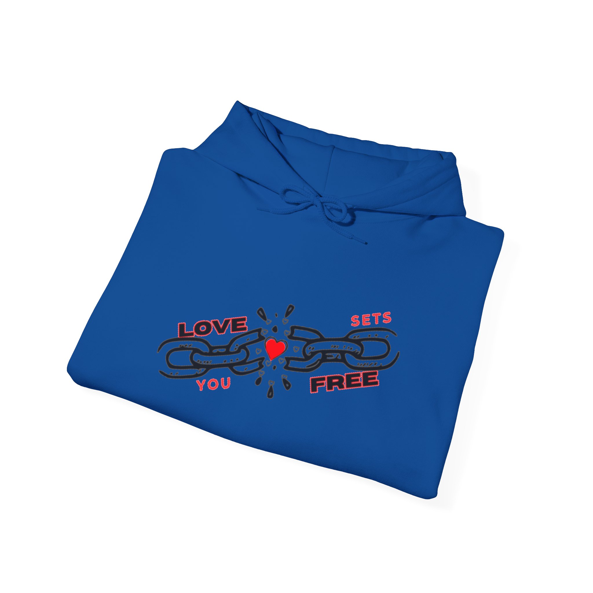 Heart Hoodie – "Love Sets You Free" Graphic Hoodie - Image 28