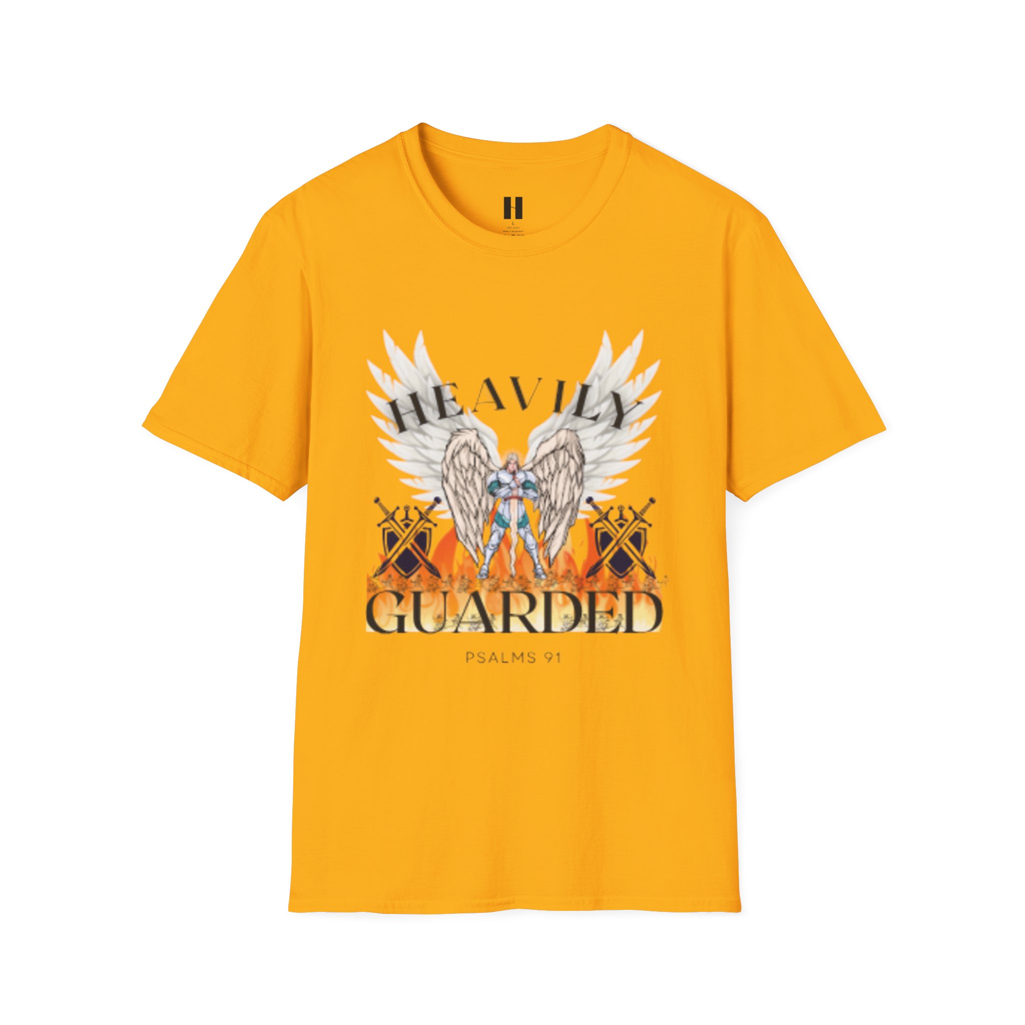 Guarded by Angels T-Shirt - Faith-Based Apparel for Spiritual Protection, Christian Gifts, Inspirational Wear, Psalms 91:11, Unisex Tee - Image 21