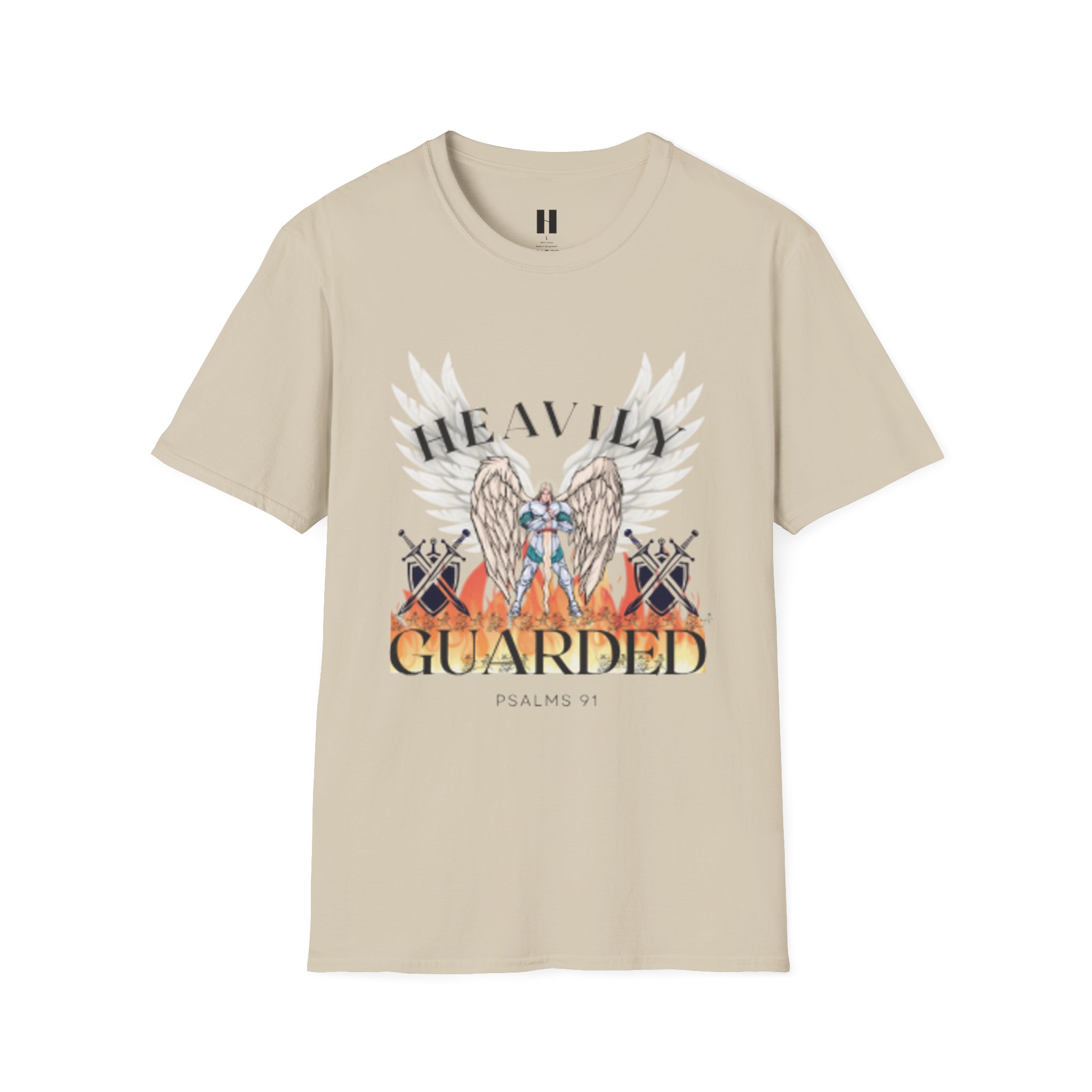 Guarded by Angels T-Shirt - Faith-Based Apparel for Spiritual Protection, Christian Gifts, Inspirational Wear, Psalms 91:11, Unisex Tee - Image 13