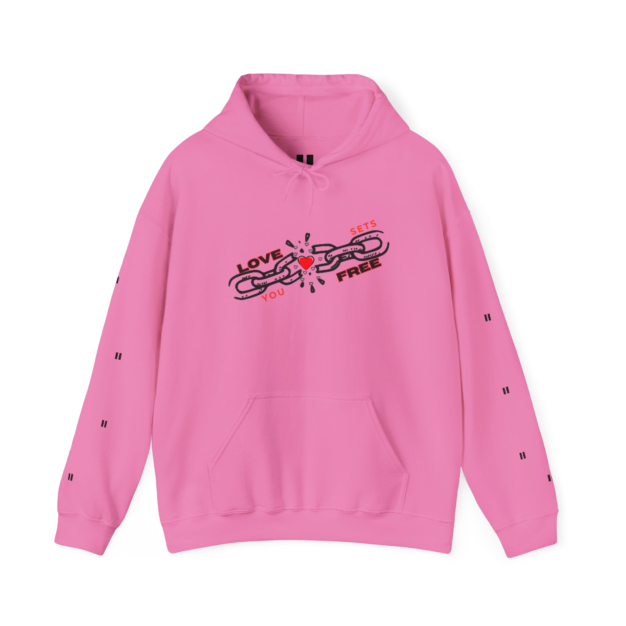 Heart Hoodie – "Love Sets You Free" Graphic Hoodie - Image 41