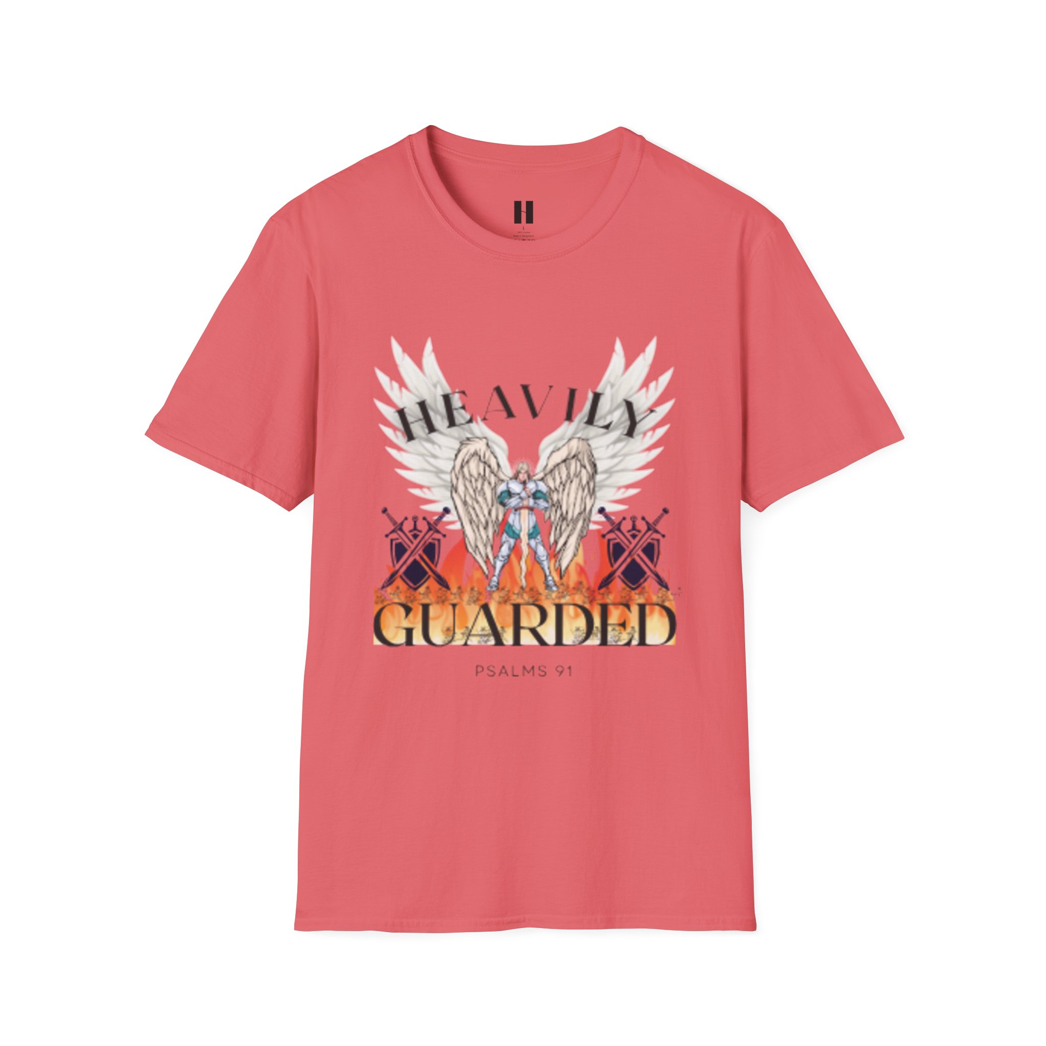 Guarded by Angels T-Shirt - Faith-Based Apparel for Spiritual Protection, Christian Gifts, Inspirational Wear, Psalms 91:11, Unisex Tee - Image 9