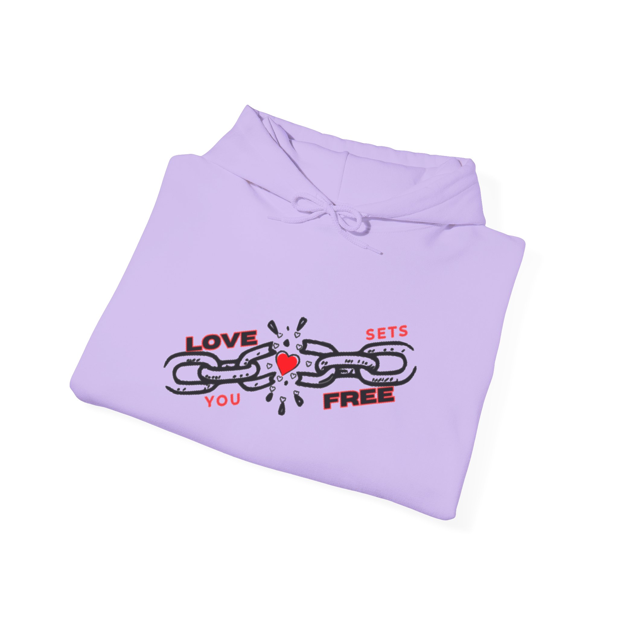 Heart Hoodie – "Love Sets You Free" Graphic Hoodie - Image 32