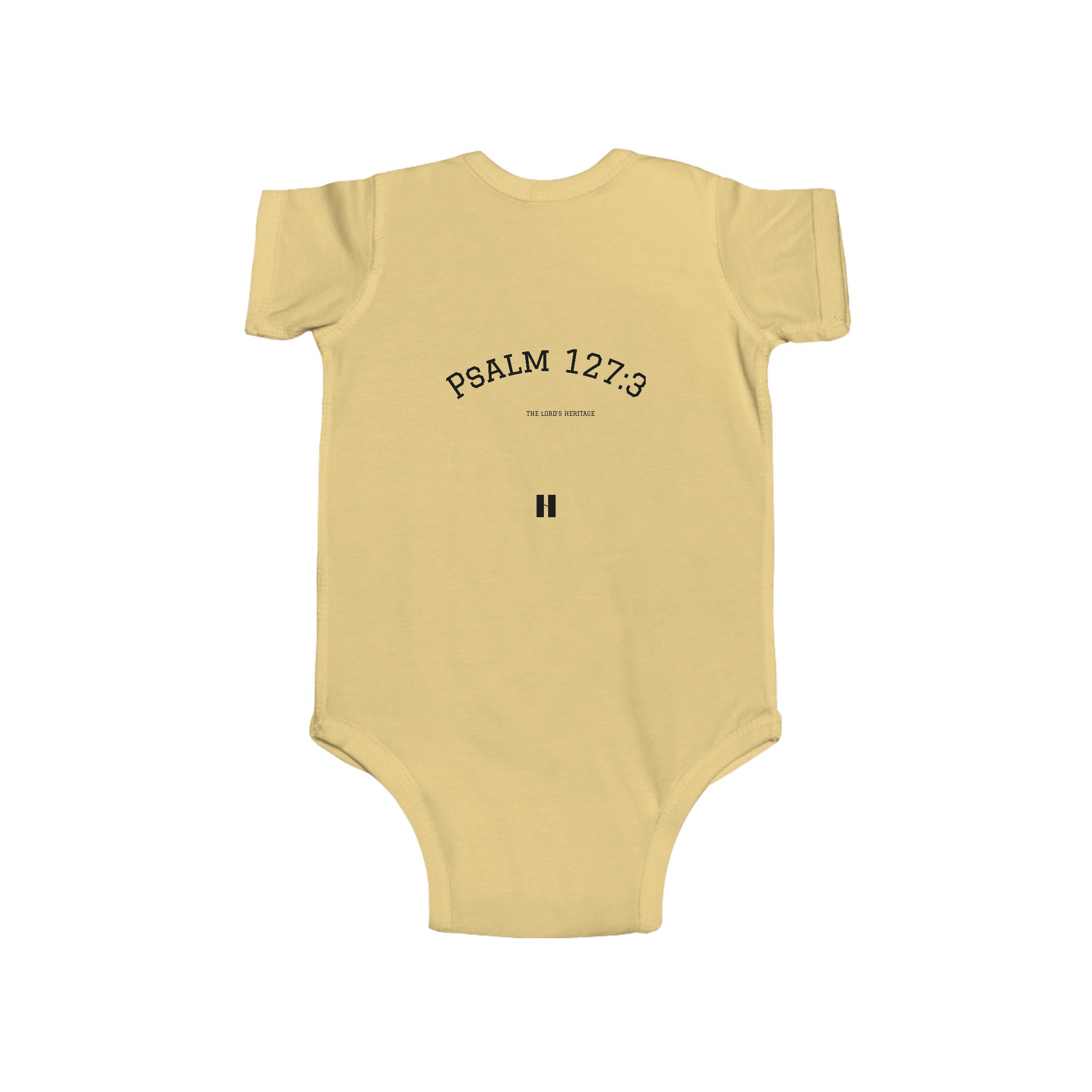 Heritage From The Lord Baby Bodysuit, "Psalm 127:3" Infant Onesie - Image 8