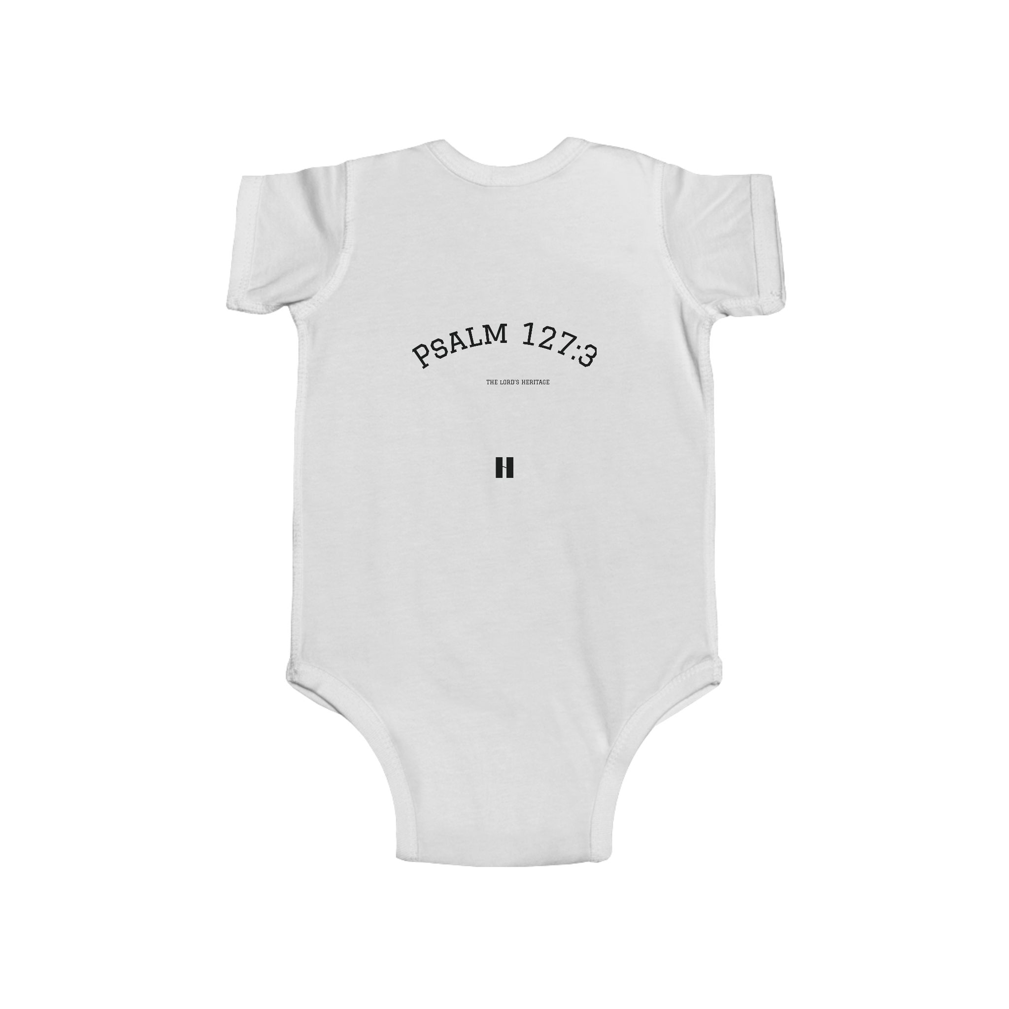 Heritage From The Lord Baby Bodysuit, "Psalm 127:3" Infant Onesie - Image 2