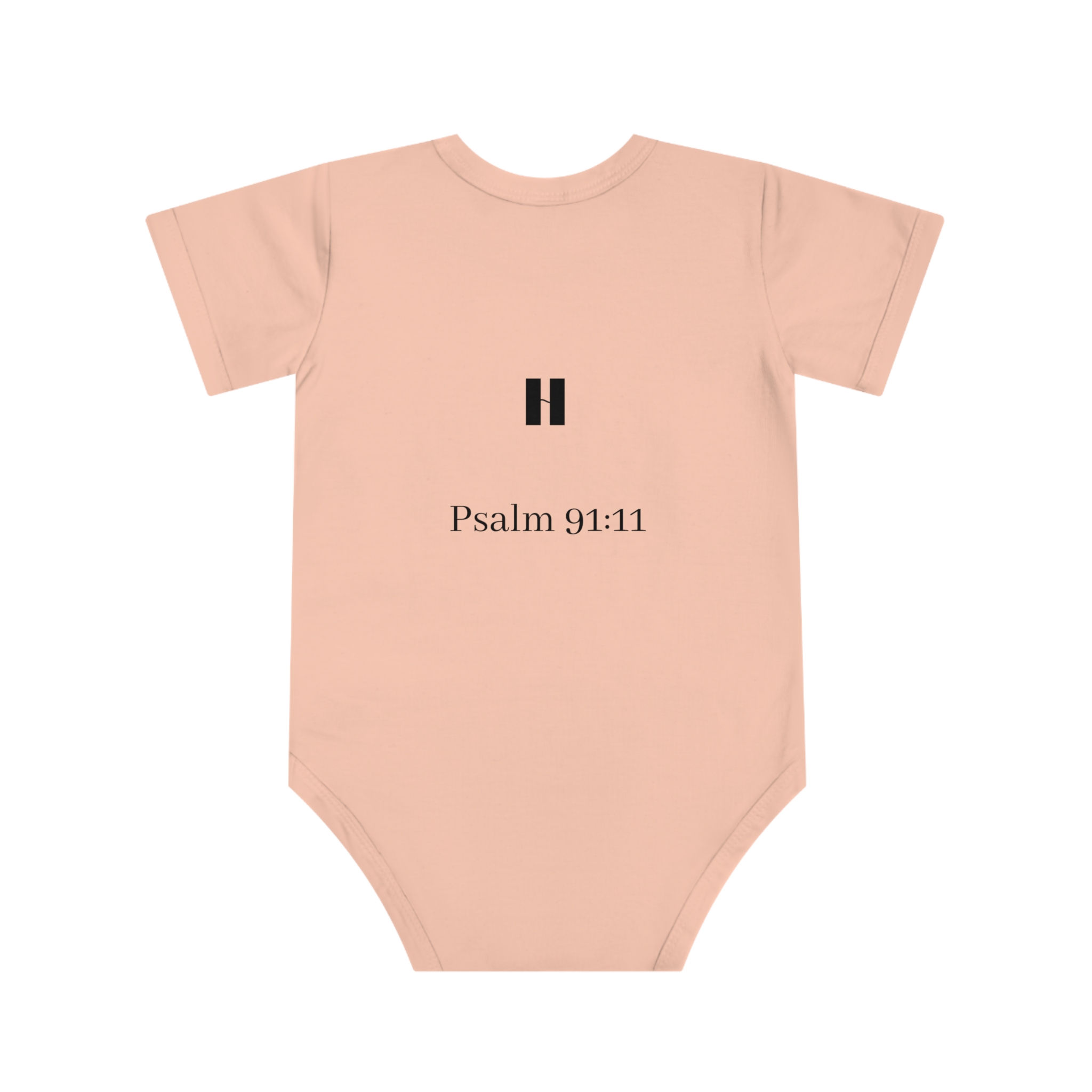 Heavenly Guarded Baby Bodysuit – Psalm 91:11 Infant Onesie - Image 6