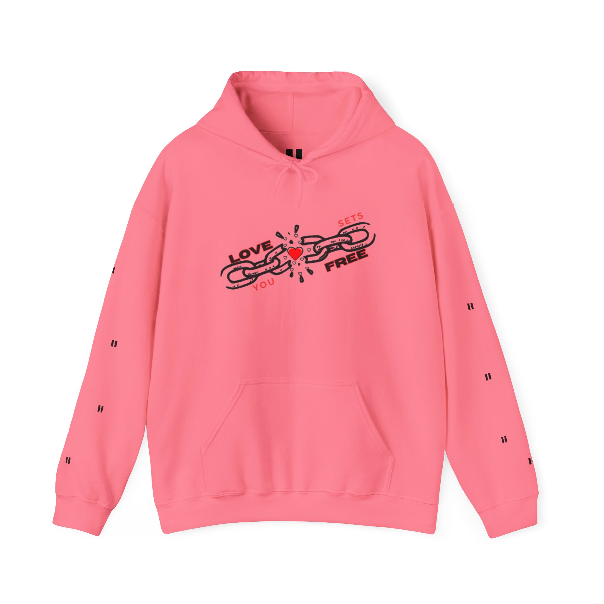 Heart Hoodie – "Love Sets You Free" Graphic Hoodie - Image 45