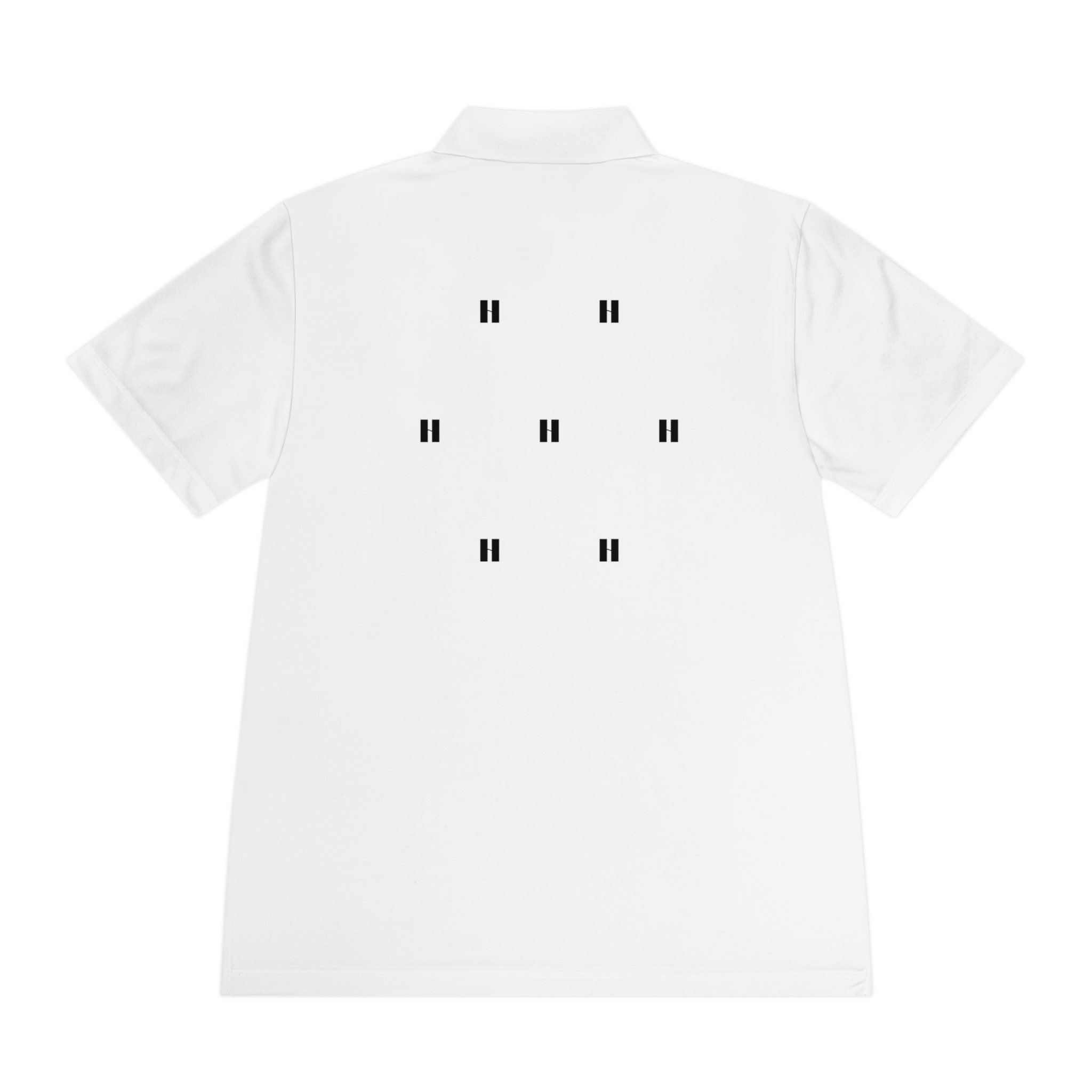 Men's White Polo Shirt with Minimal 'H' Logo — Athletic Sport Performance - Image 5