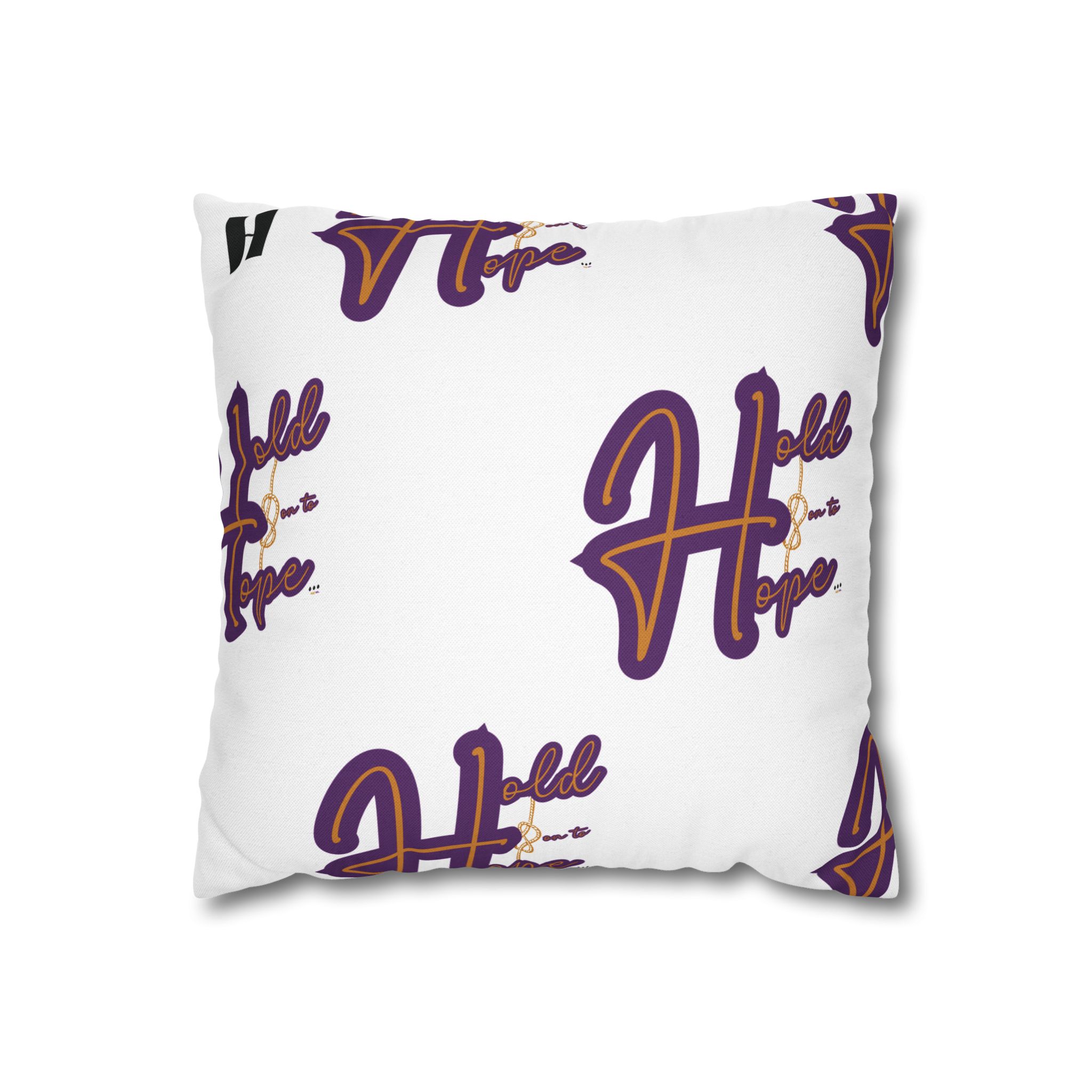 Hold unto Hope Throw Pillow Cover Design