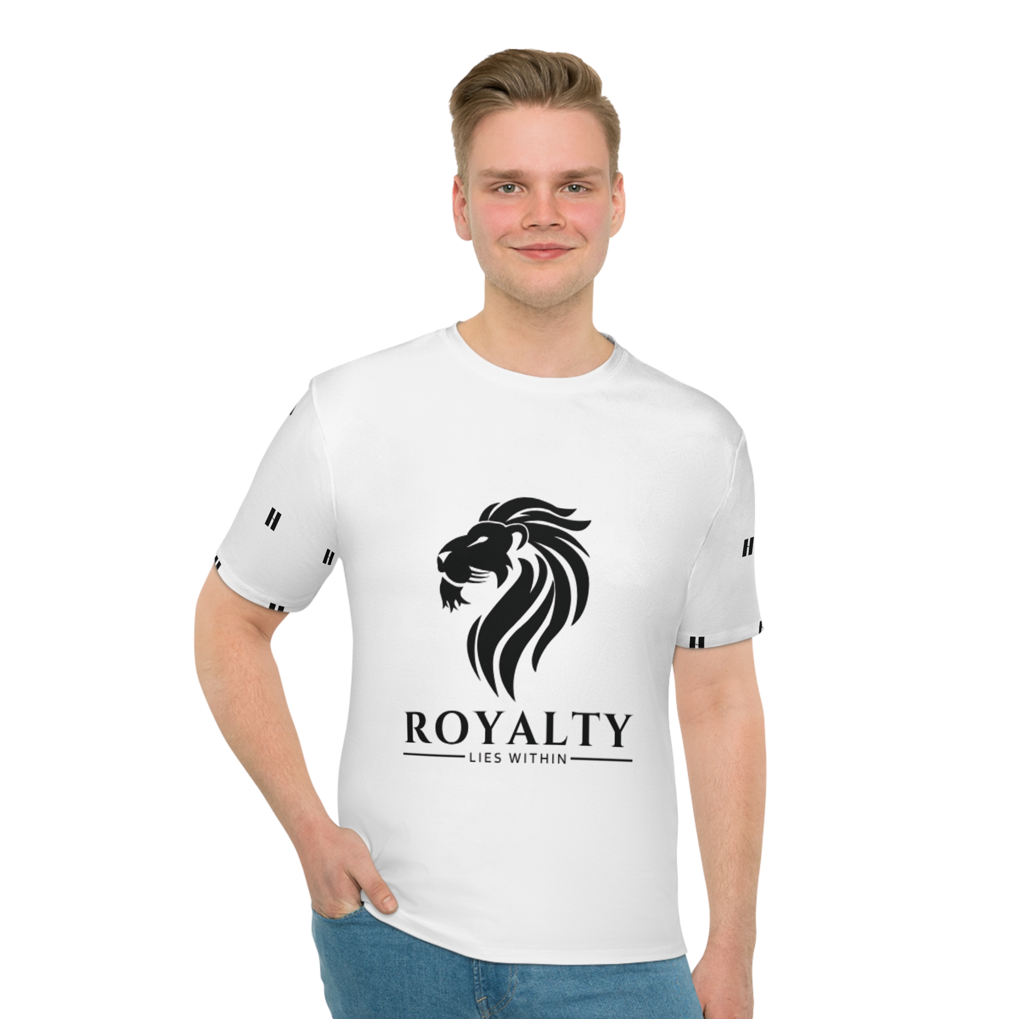 Royalty Lies Within Lion Graphic T-Shirt - Image 3