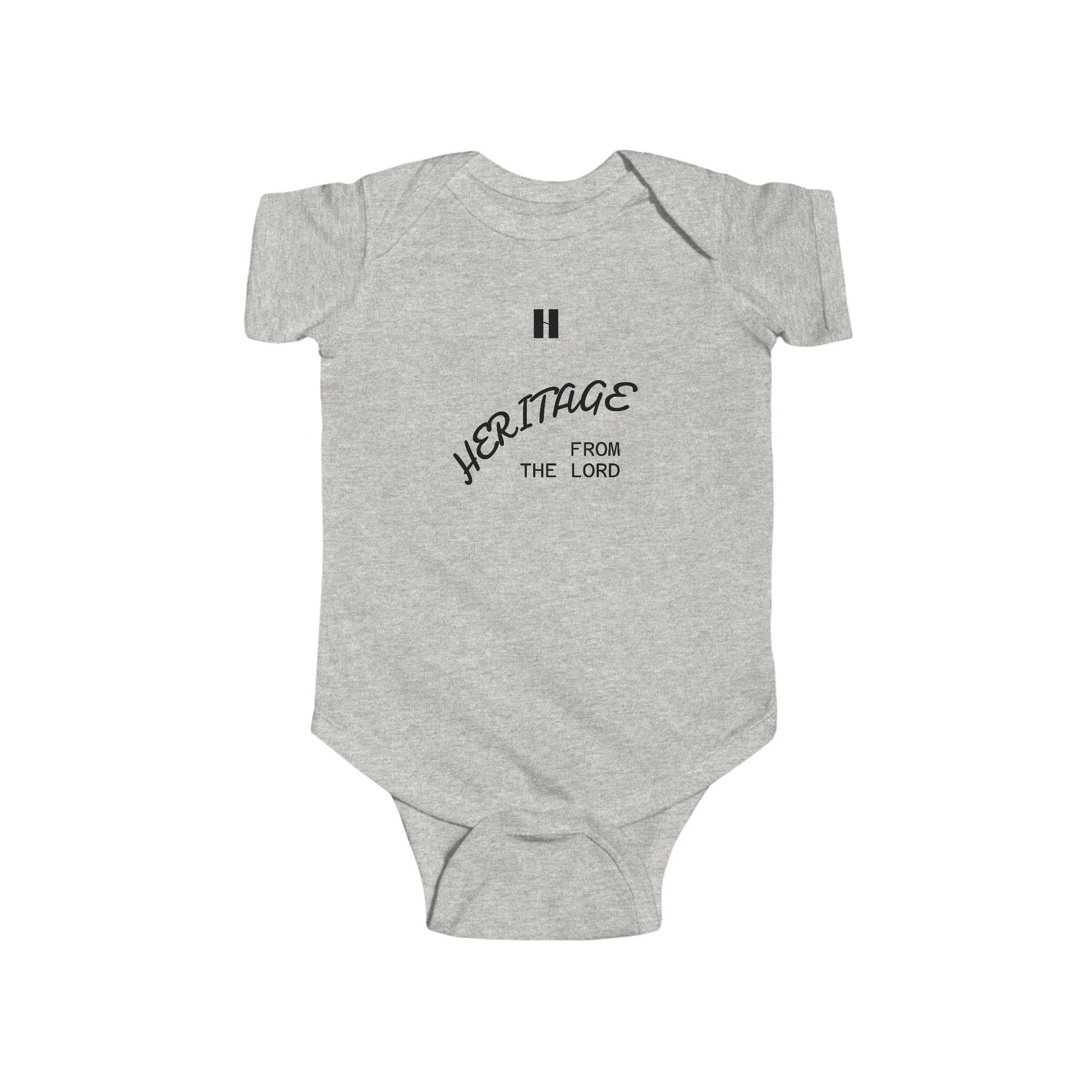 Heritage From The Lord Baby Bodysuit, "Psalm 127:3" Infant Onesie - Image 4