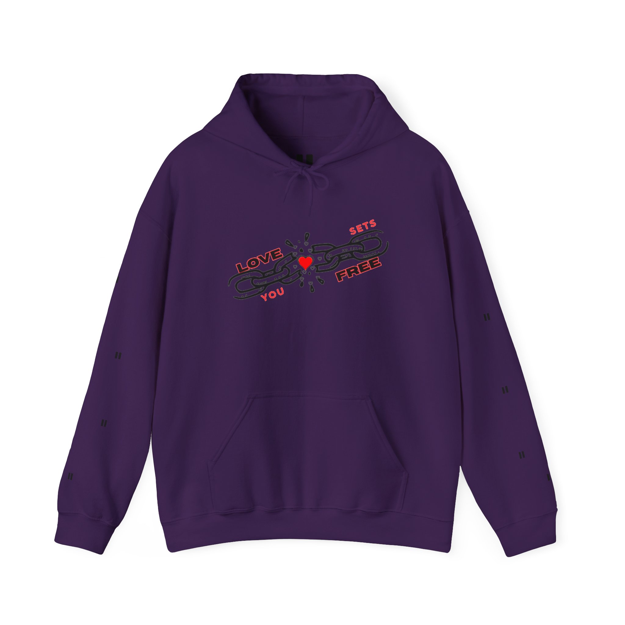 Heart Hoodie – "Love Sets You Free" Graphic Hoodie - Image 33