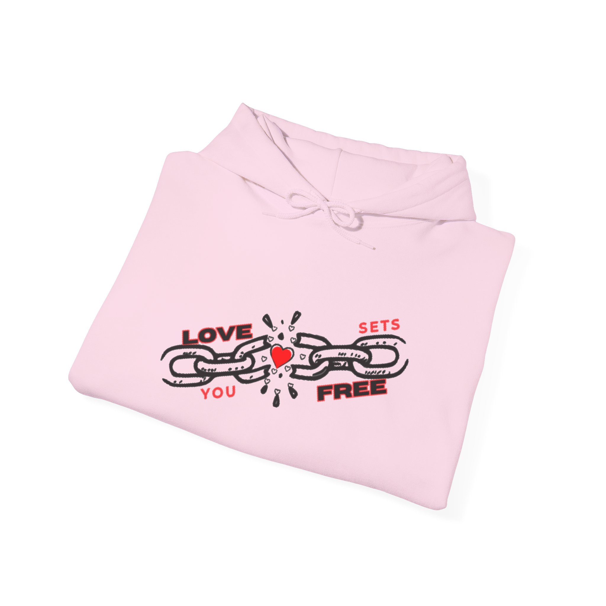 Heart Hoodie – "Love Sets You Free" Graphic Hoodie - Image 40
