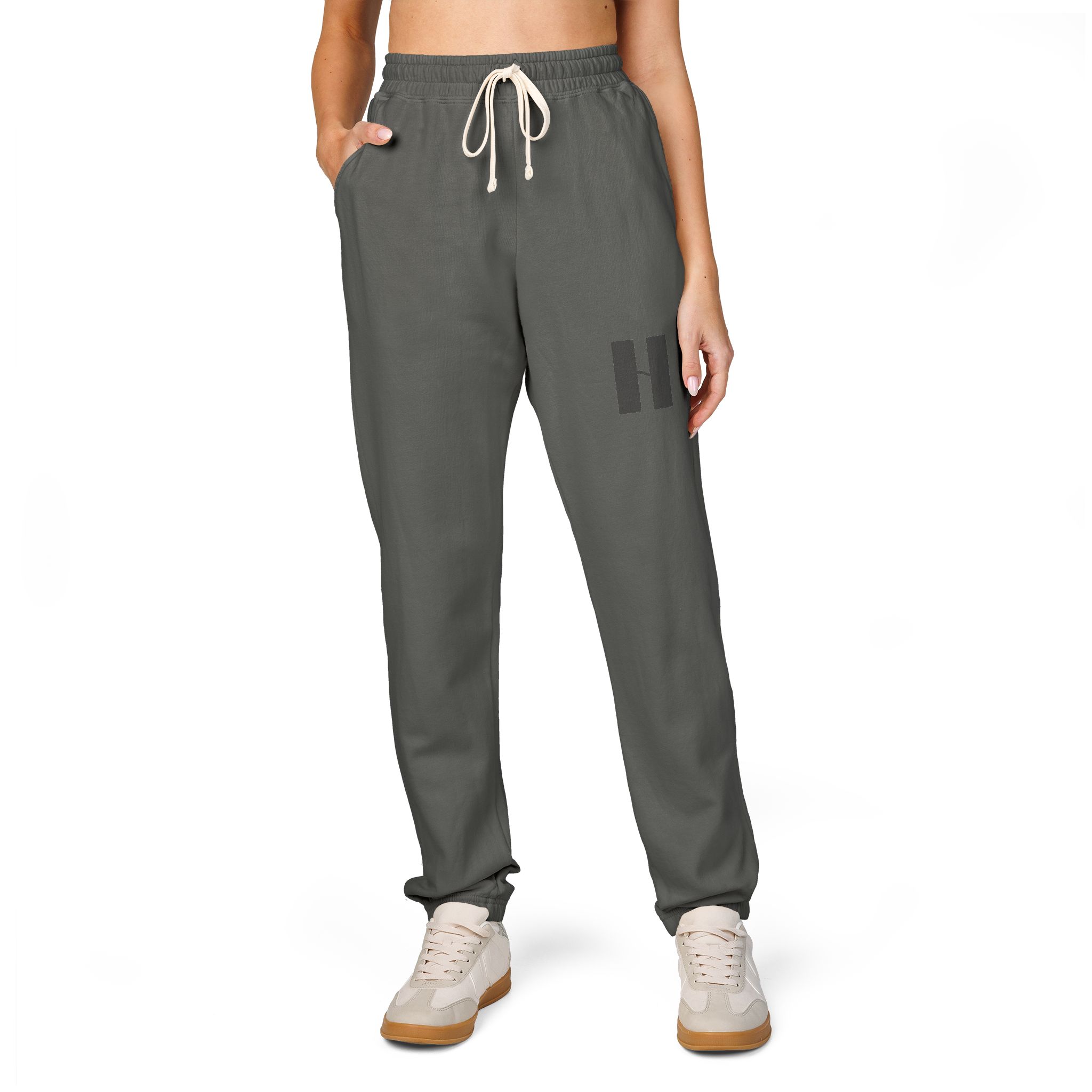 Rugged Hopayola Patch Sweatpants — Garment-Dyed Fleece Joggers - Image 3